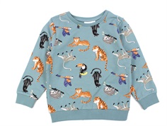 Name It mineral blue printed sweatshirt